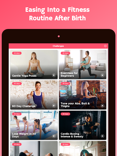 Screenshot of Postnatal Workouts