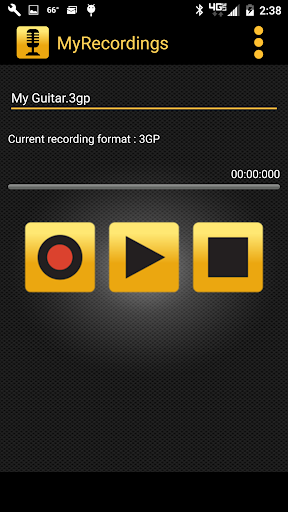 Android application MyRecordings™ screenshort