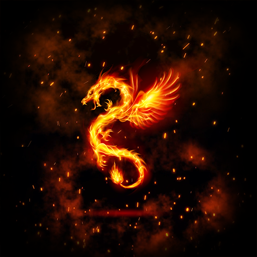 4K Wallpaper HD - Red Fire Dra logo