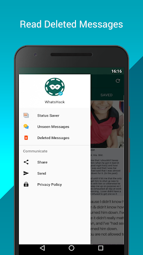 WhatsHack  Status Saver and Read Deleted Messages