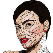 Fashion Poly Art: Color by Number, Coloring Puzzle