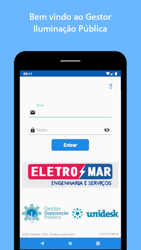 Android application UNIDESK OS ELETROMAR screenshort