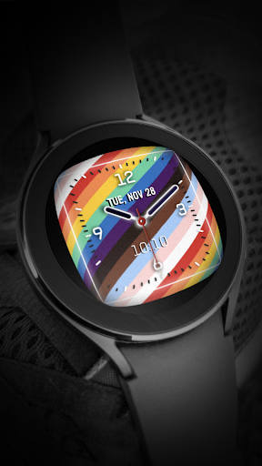 Android application Pride Rainbow Love Watch Face screenshort