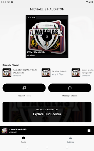 Android application Waggalas Radio screenshort