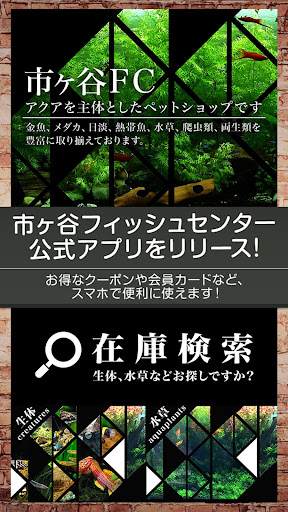 Android application 市ヶ谷フィッシュセンター専用アプリ screenshort