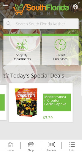 Screenshot of South Florida Kosher