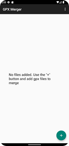 Android application GPX Merge screenshort