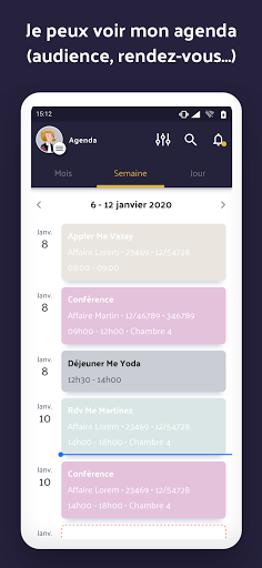 e-Barreau Screen 3