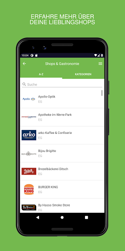 Android application Werre-Park Bad Oeynhausen screenshort