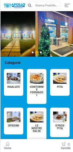 Android application Apollo cucina greca screenshort