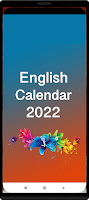 screenshot of English Calendar 2022
