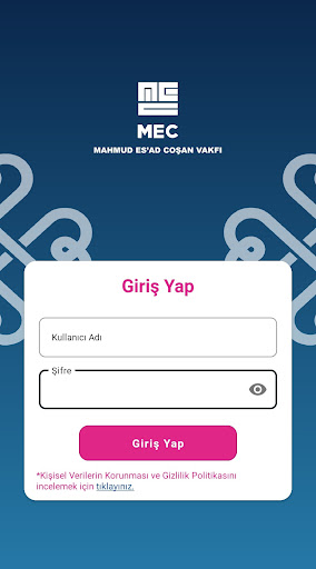 Android application MEC Dağıtım Yönetim screenshort
