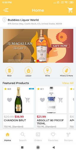 Android application Bubbles Liquor World screenshort