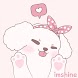 [임샤인] 귀여운 핑크 푸들 강아지 카톡테마 (cute pink poodle)