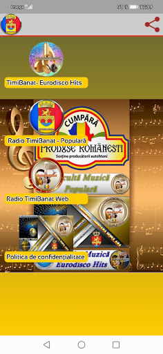 Android application Radio TimiBanat Timișoara screenshort