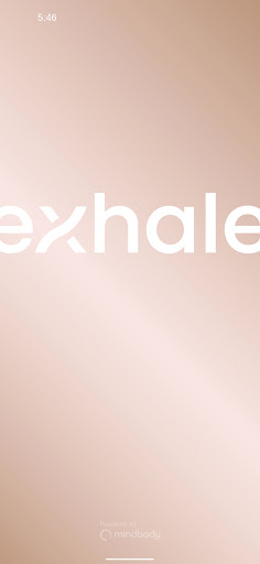 Android application exhale mind body spa screenshort