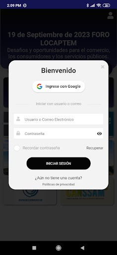 Eventos Consecomercio Screen 2
