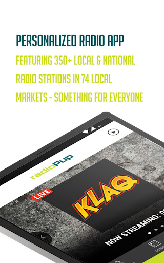 Screenshot of radioPup: Live & Local Radio