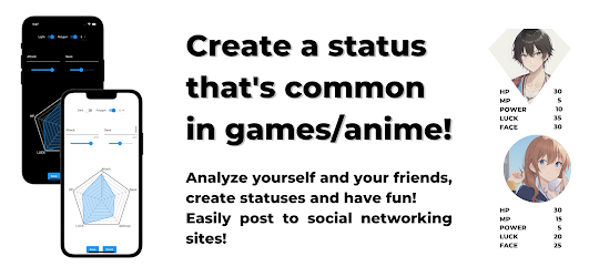 like a game,anime! Radar Chart