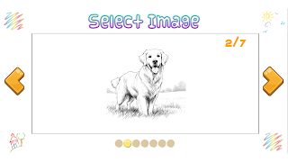 Golden Retriever Coloring Book - Screenshot 2