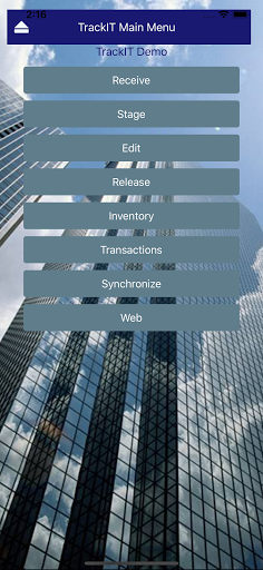 Android application TrackIT Scan screenshort