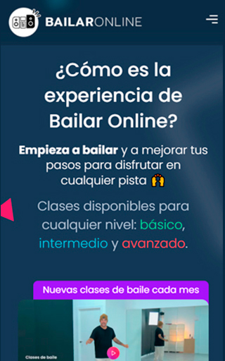 Bailar Online Screen 3
