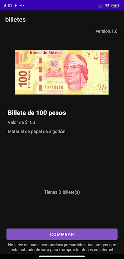 Billetes Screen 3