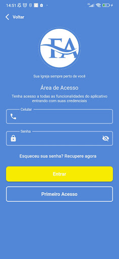 Android application FÉ E AÇÃO screenshort