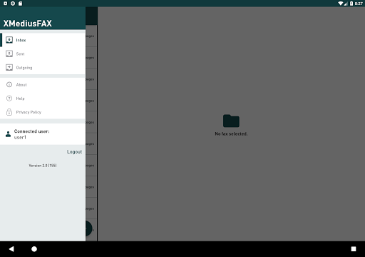 Screenshot of XMediusFAX