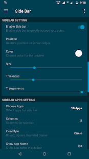 Edge Side Bar - Ảnh chụp màn hình phím tắt ứng dụng