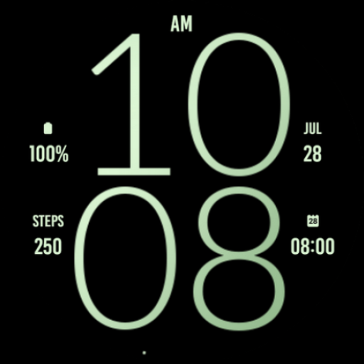 Soft Green Light Watch Face logo