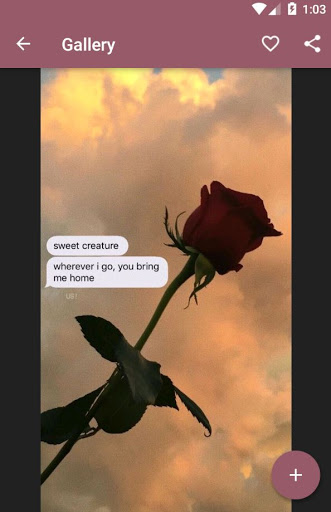 Android application Hopeless Romantic Aesthetic Wa screenshort