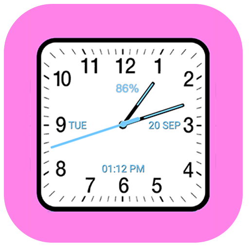 Analog Clock Square Classic  Icon