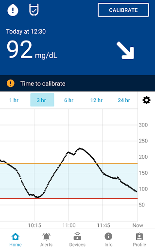 Android application GlucoMen Day CGM screenshort