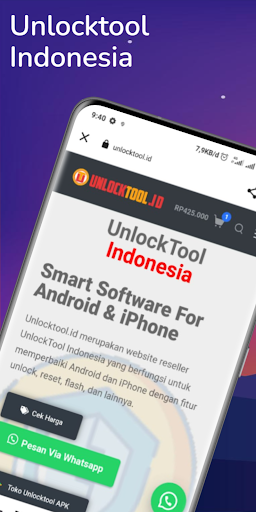 Android application Unlocktool Indonesia screenshort