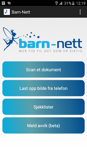 Android application barn-nett eAsy screenshort