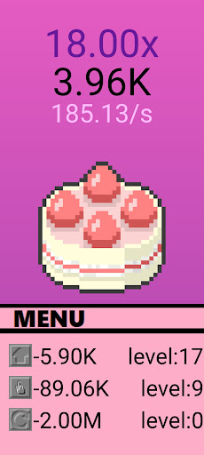 Cake Clicker Screen 2