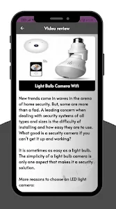 Light Bulb Camera Wifi Guide
