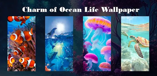 Charm of Ocean Life Wallpaper