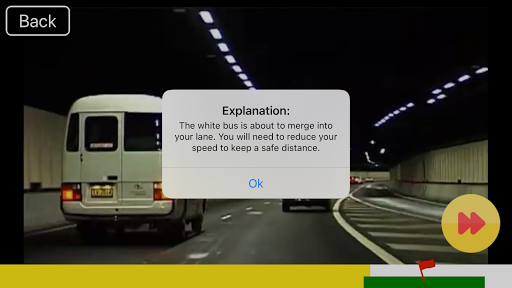 Screenshot of Hazard Perception Test AU 2025