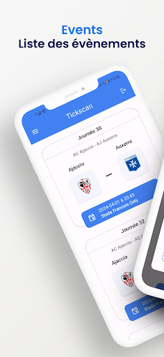 Android application Tickscan screenshort