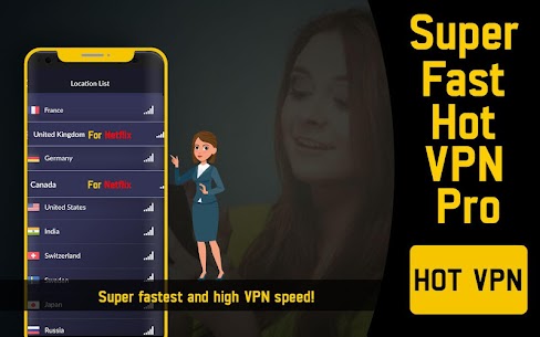 Supersnelle Hot VPN Pro APK (betaald ontgrendeld) 4
