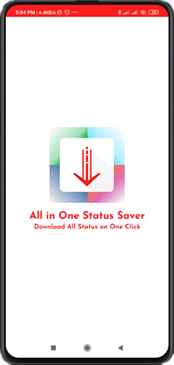 Android application Download & Save Status screenshort