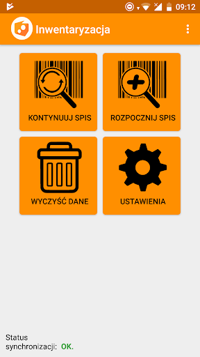 Android application KSAT - Inwentaryzacja screenshort