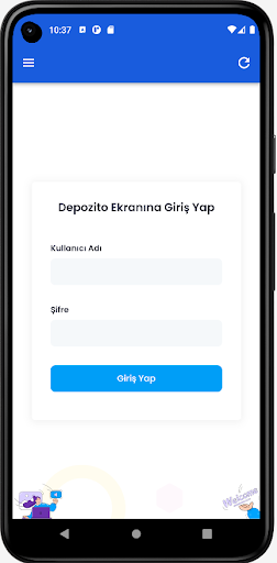 Android application Zirve Depozito Takip screenshort