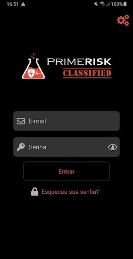 Android application Prime Risk Classified screenshort