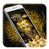Golden Rose Bow Theme icon