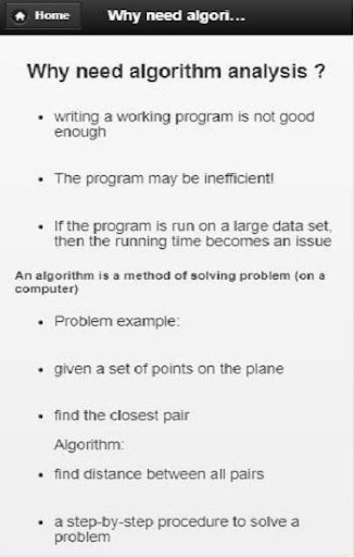 Analysis and Design Algorithms Screen 2