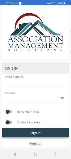 Android application Association Mgmt Solutions App screenshort
