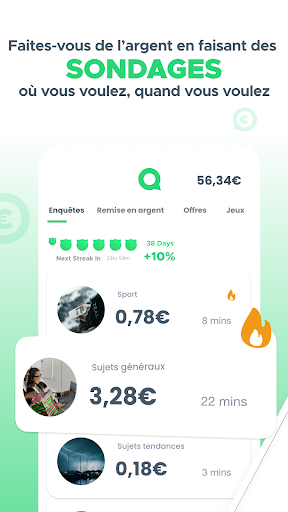 Qmee - Sondages Rémunérés screenshot 1